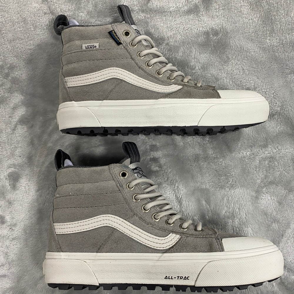 Vans Sk8-Hi Waterproof MTE 2 Boots Mens 5.5 Grey VN000CVTBGF All-Trac Suede